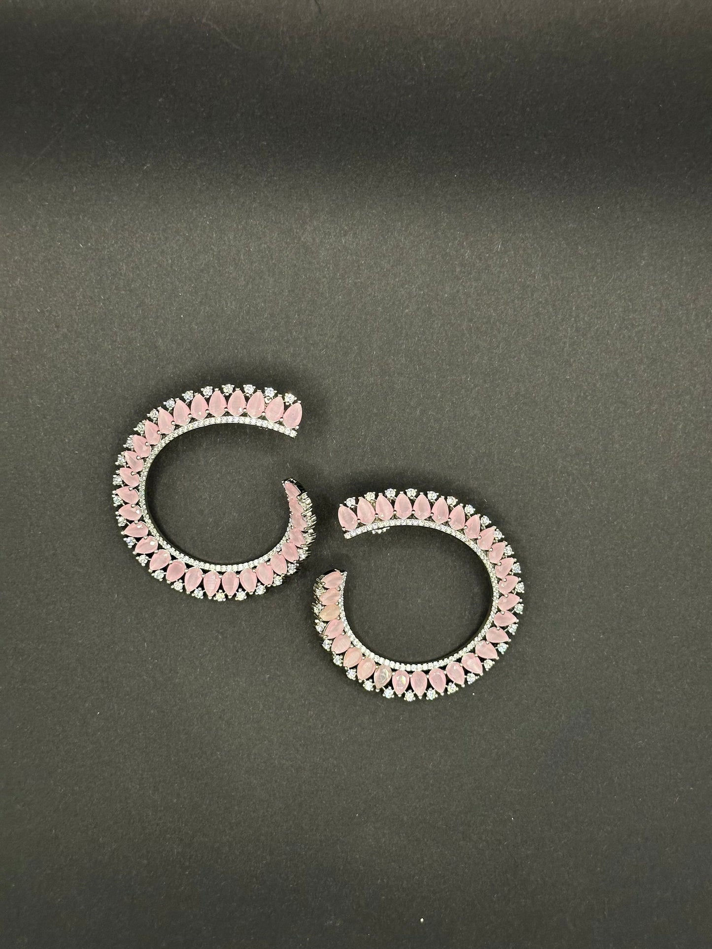 Baby pink ring earring - Stone Stories