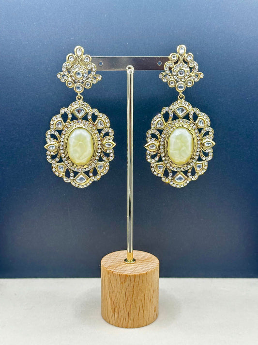 Mother of pearl Victorian Earrings - Stone Stories