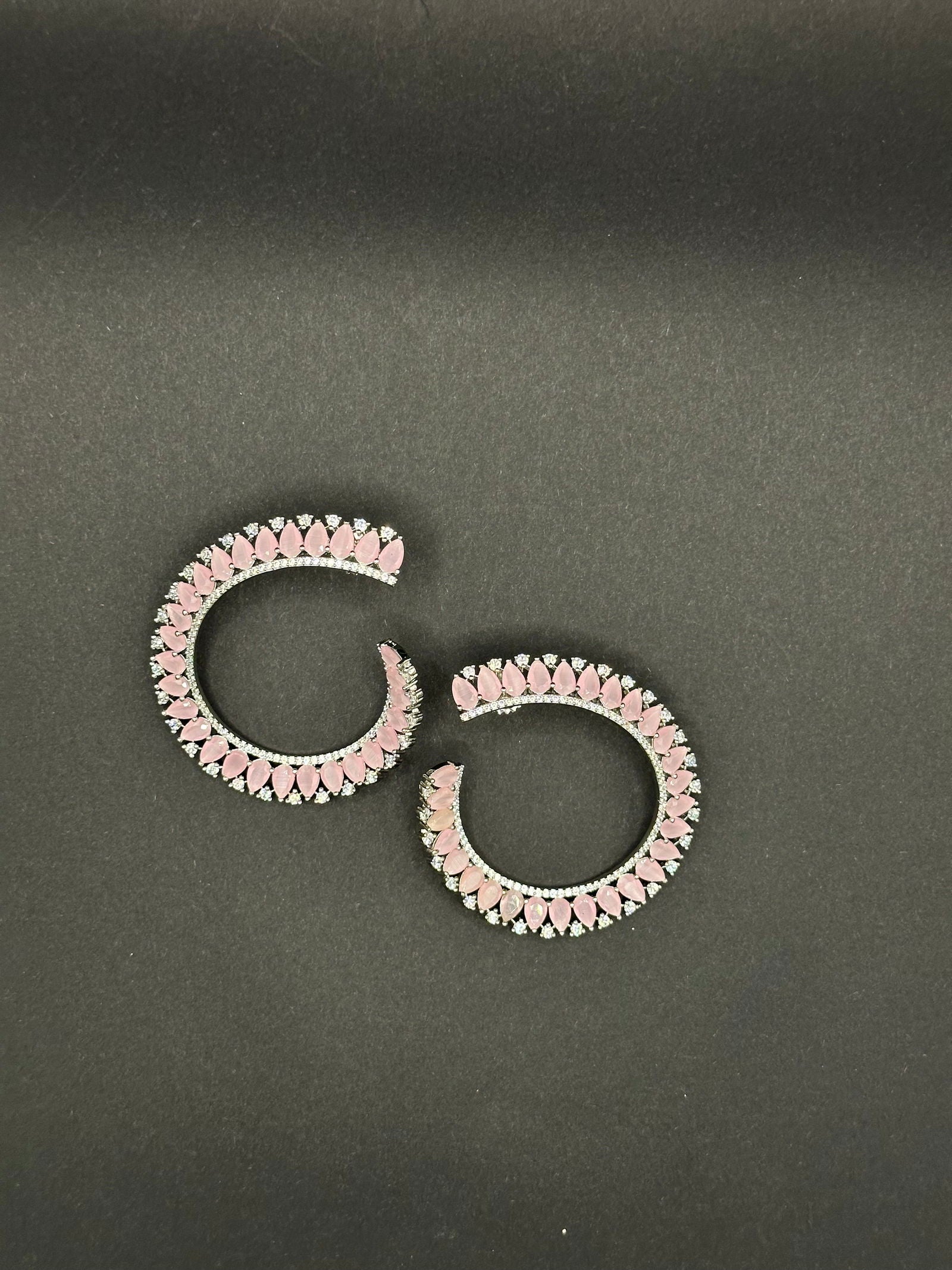 Baby pink ring earring - Stone Stories