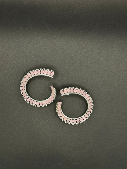 Baby pink ring earring - Stone Stories