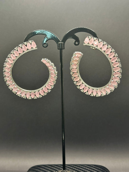 Baby pink ring earring - Stone Stories