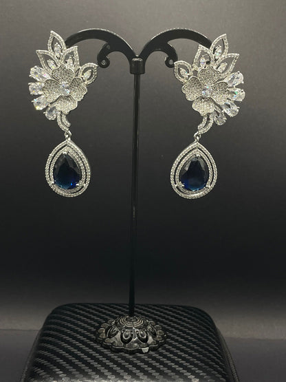 Blue Petal Earring - Stone Stories