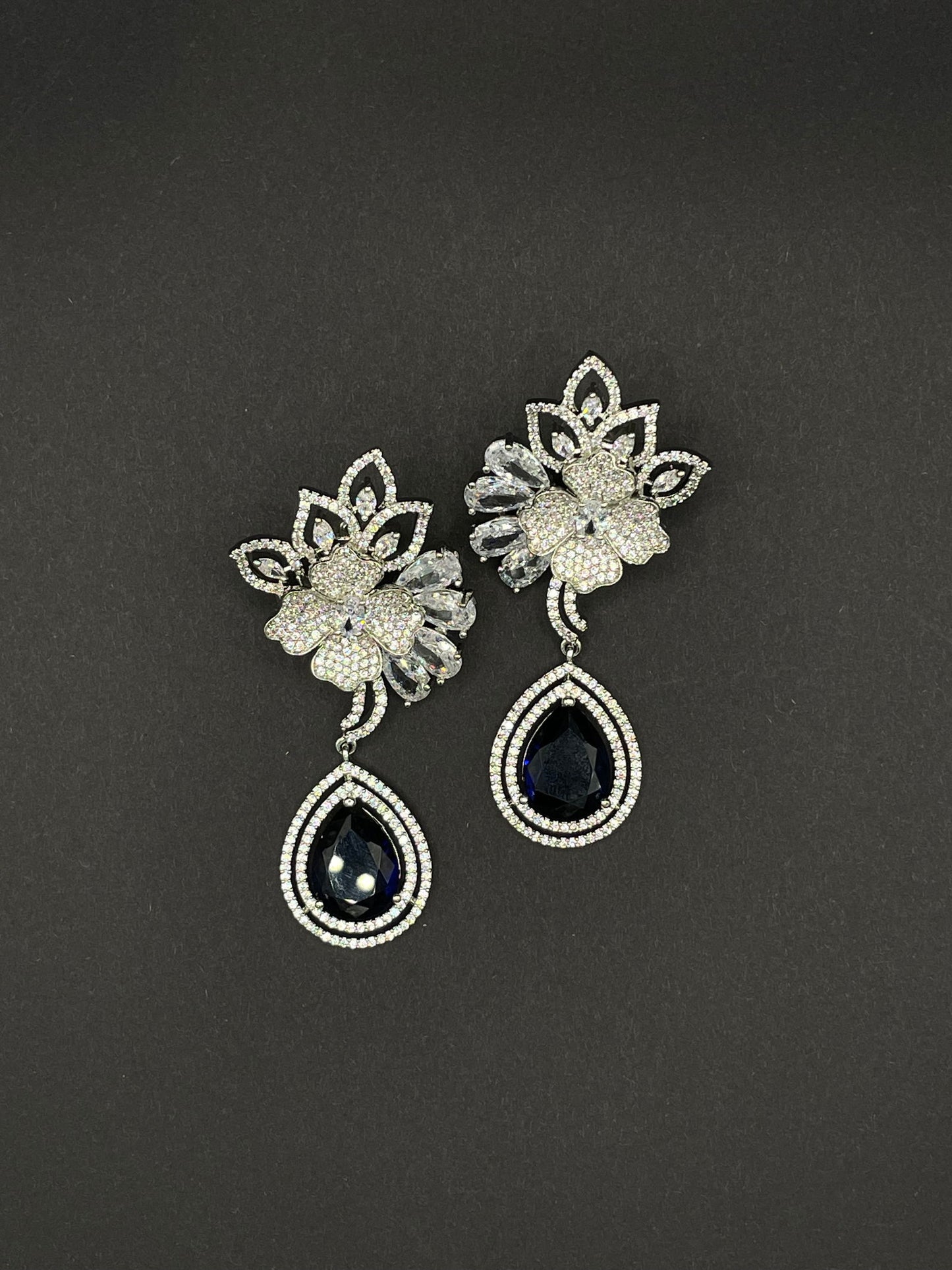 Blue Petal Earring - Stone Stories