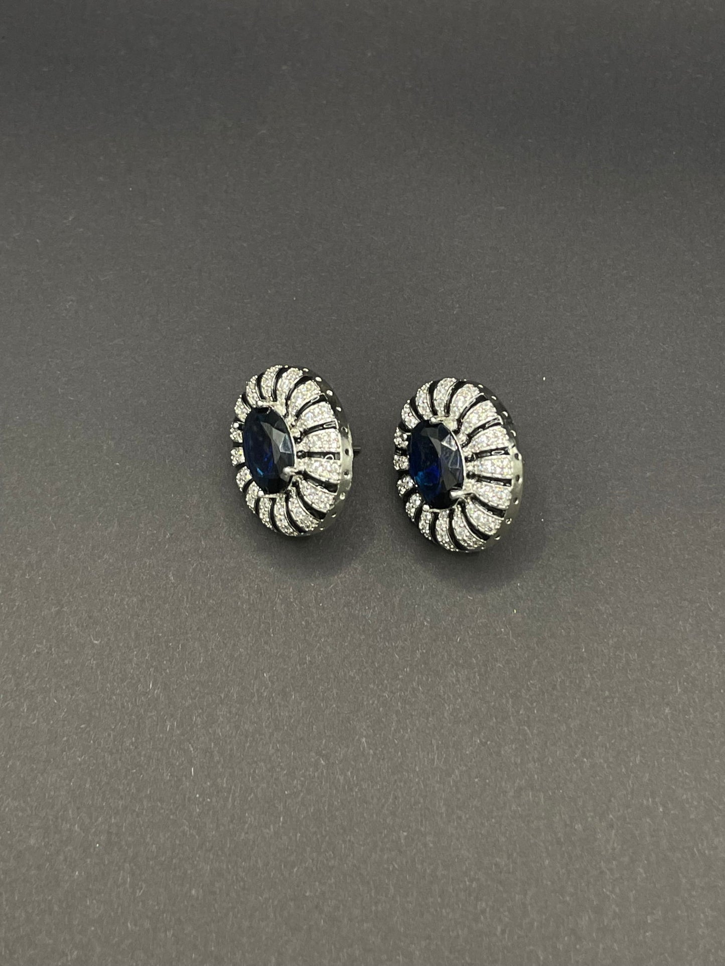 Blue Sapphire Studs - Stone Stories