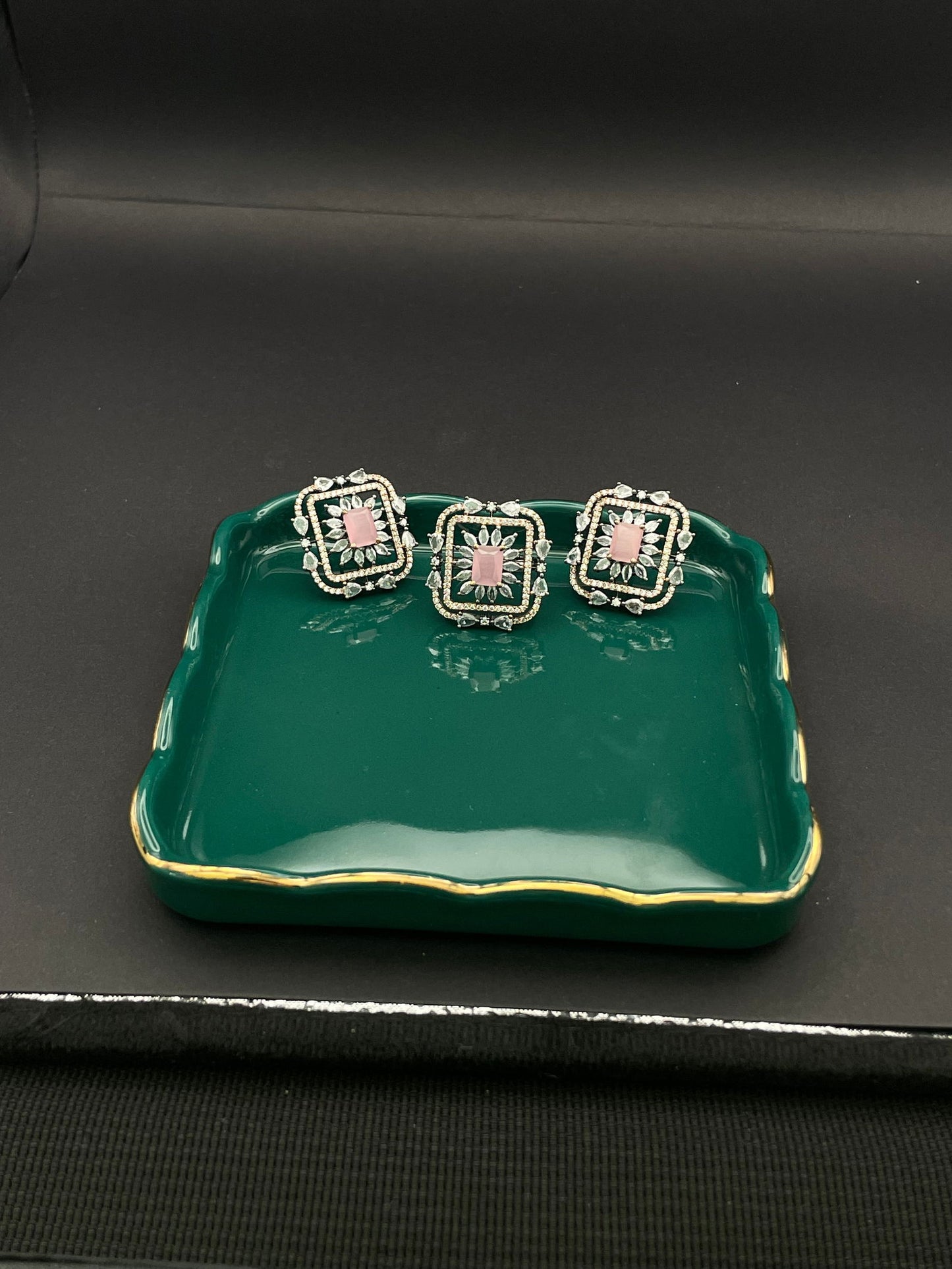 ERS Square Rose Gold Pink Set - Stone Stories