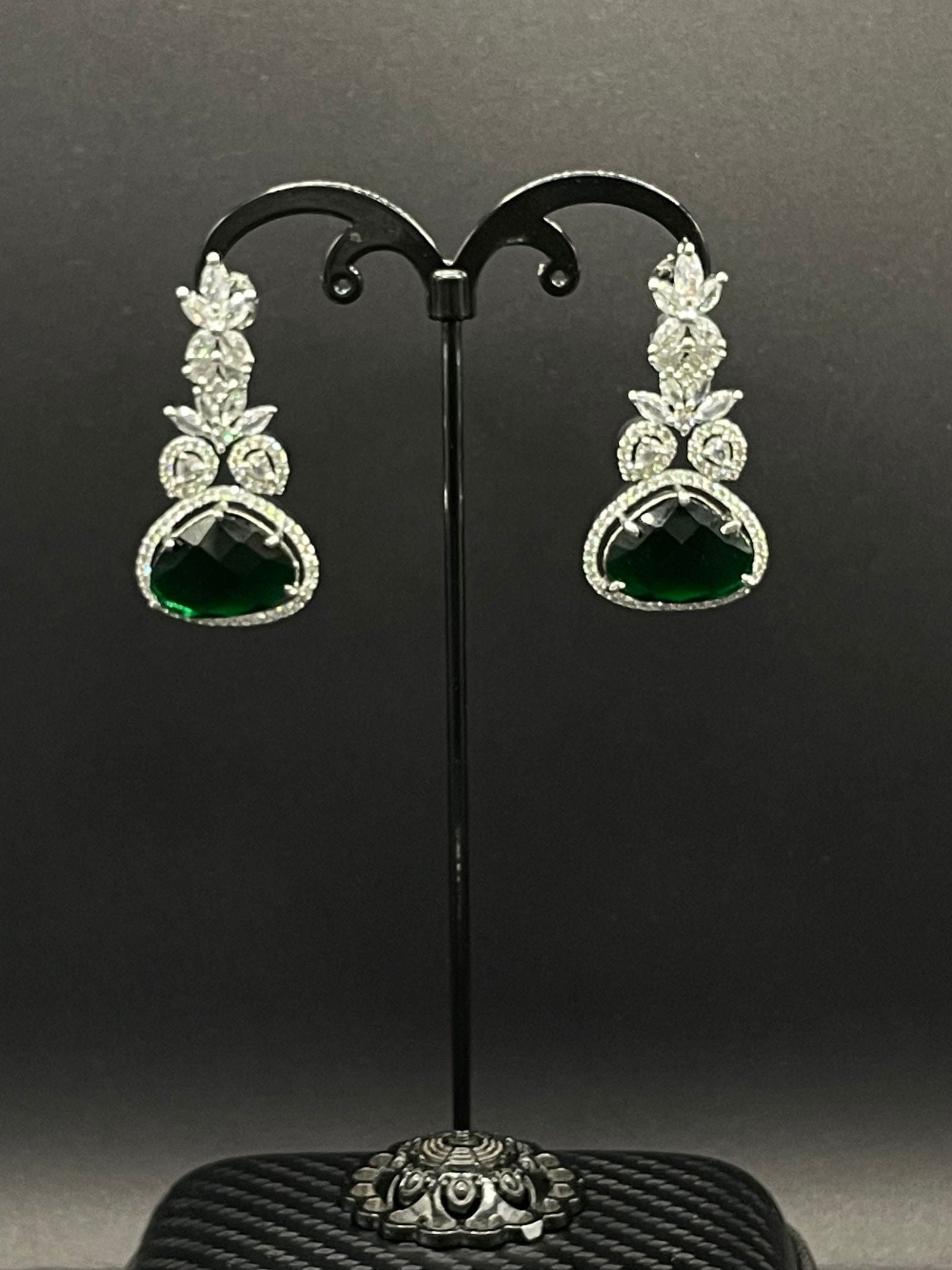 Emerald Pretty Drop Earring - Stone Stories