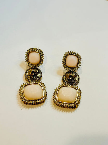 Fauna Fantasy Cream Earring - Stone Stories
