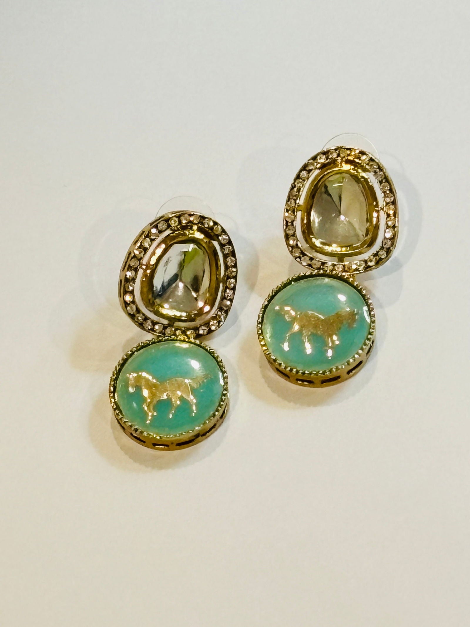 Fauna Fantasy Mint Green Earring - Stone Stories