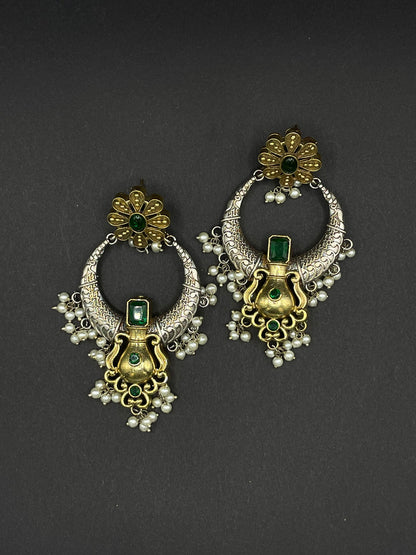 Green Floral Beauty Earring - Stone Stories