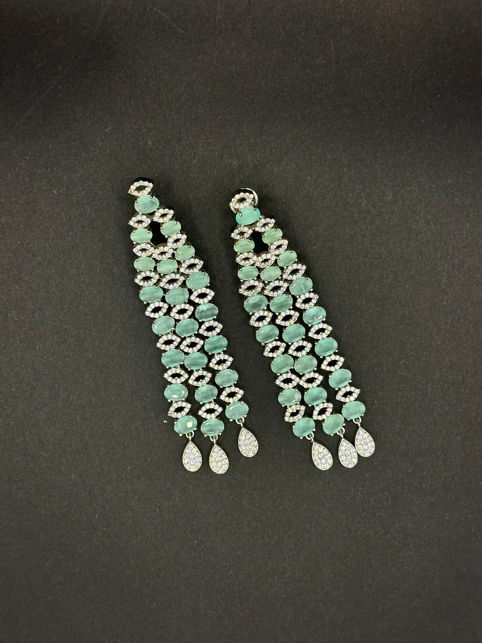 Mint 3 Liner Earring - Stone Stories