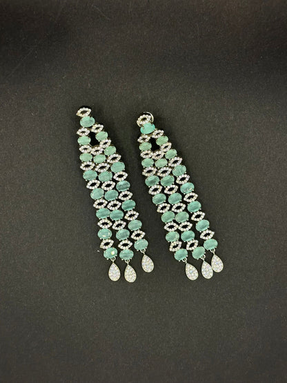 Mint 3 Liner Earring - Stone Stories