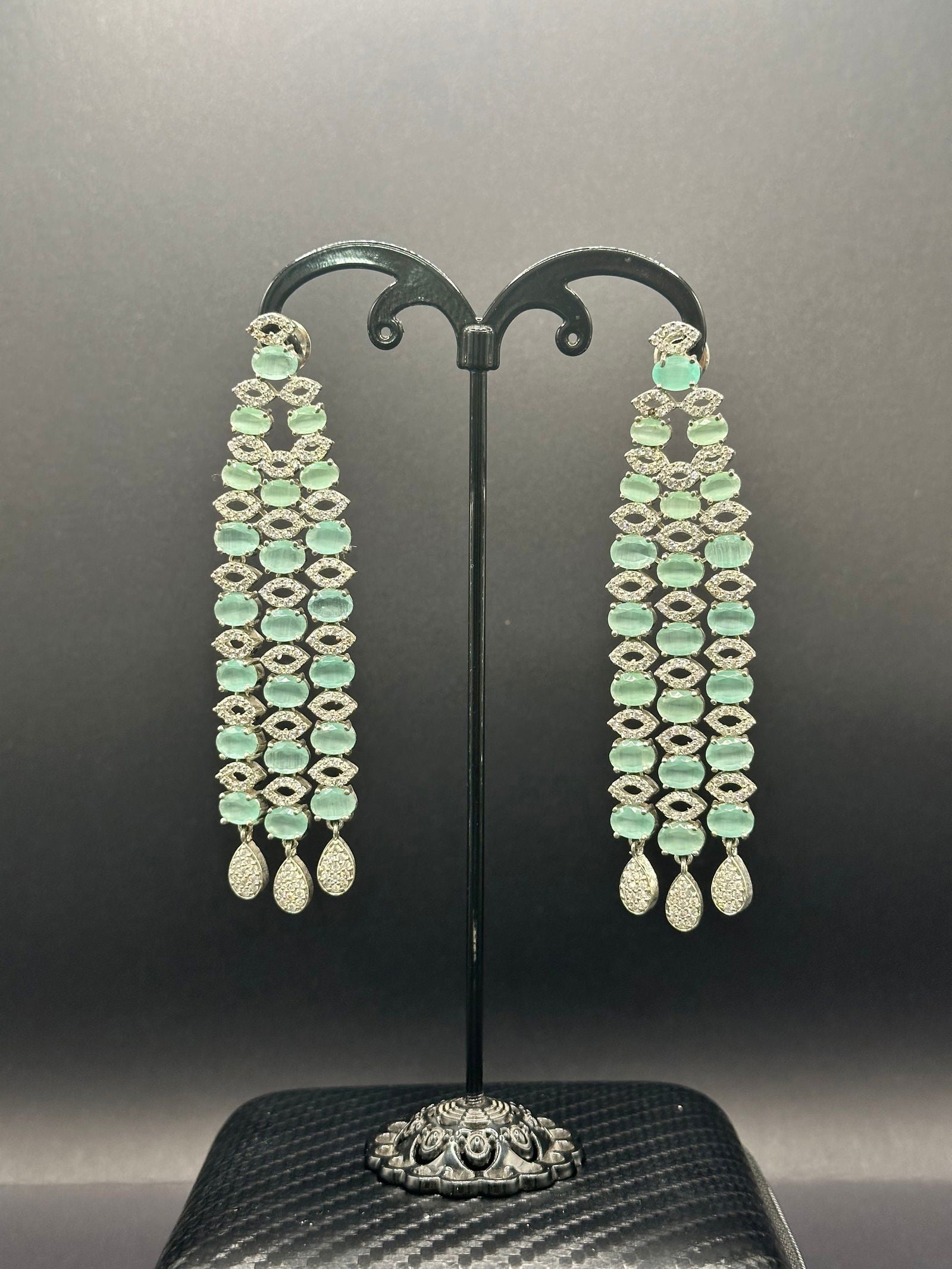 Mint 3 Liner Earring - Stone Stories