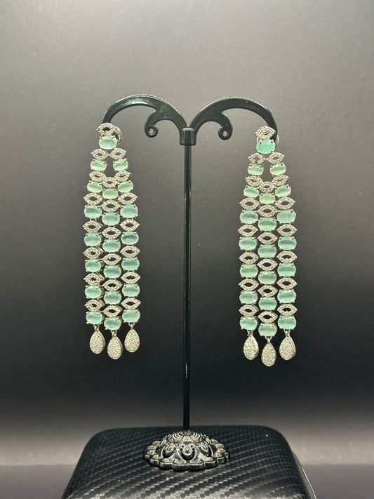 Mint 3 Liner Earring - Stone Stories