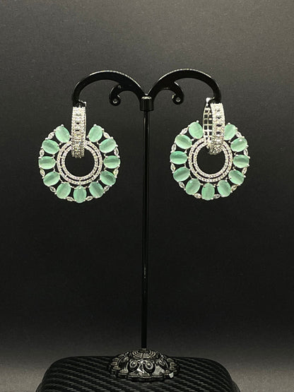 Mint Green Brilliance Earring - Stone Stories