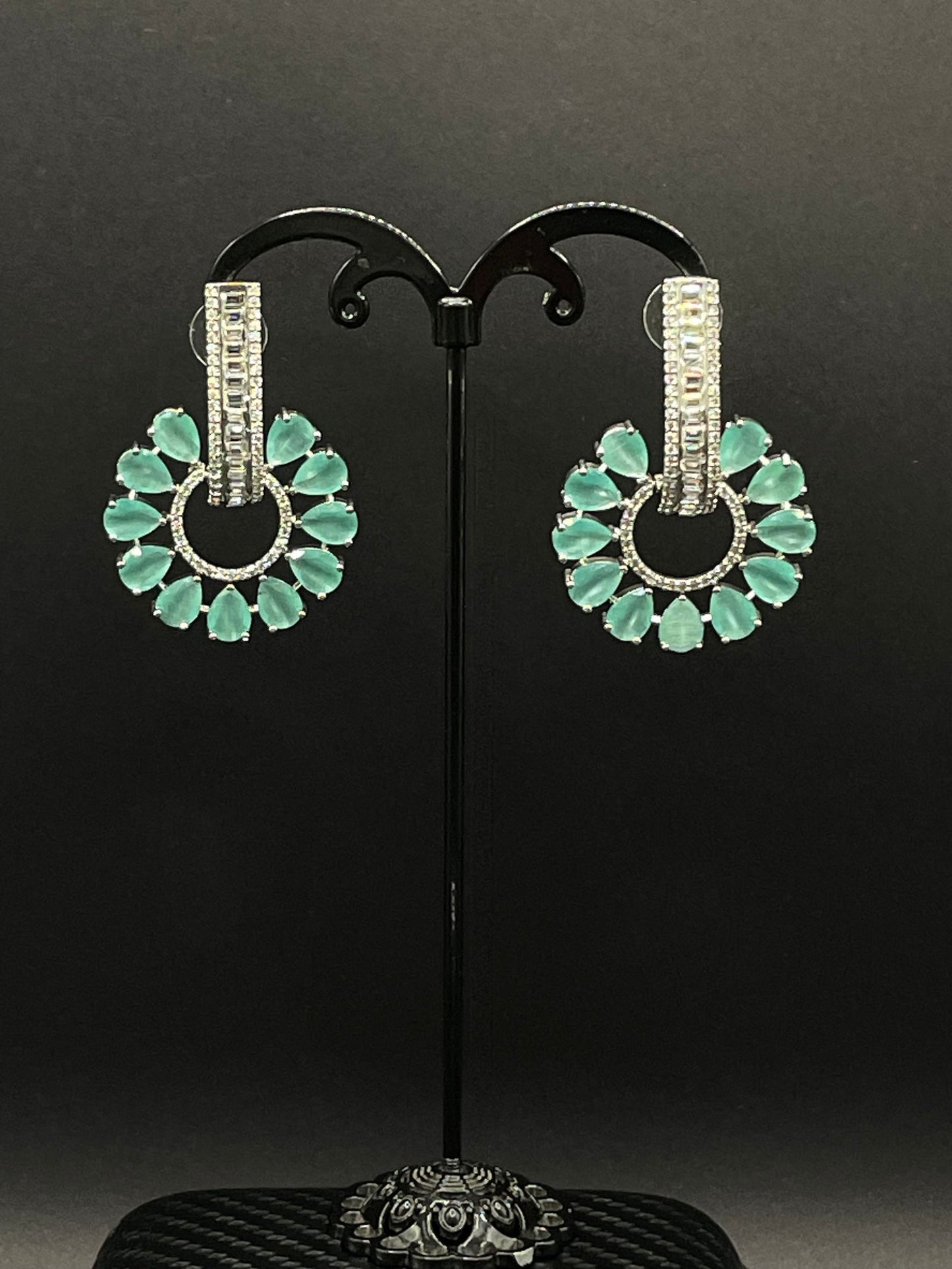 Mint Green Elegance Earring - Stone Stories