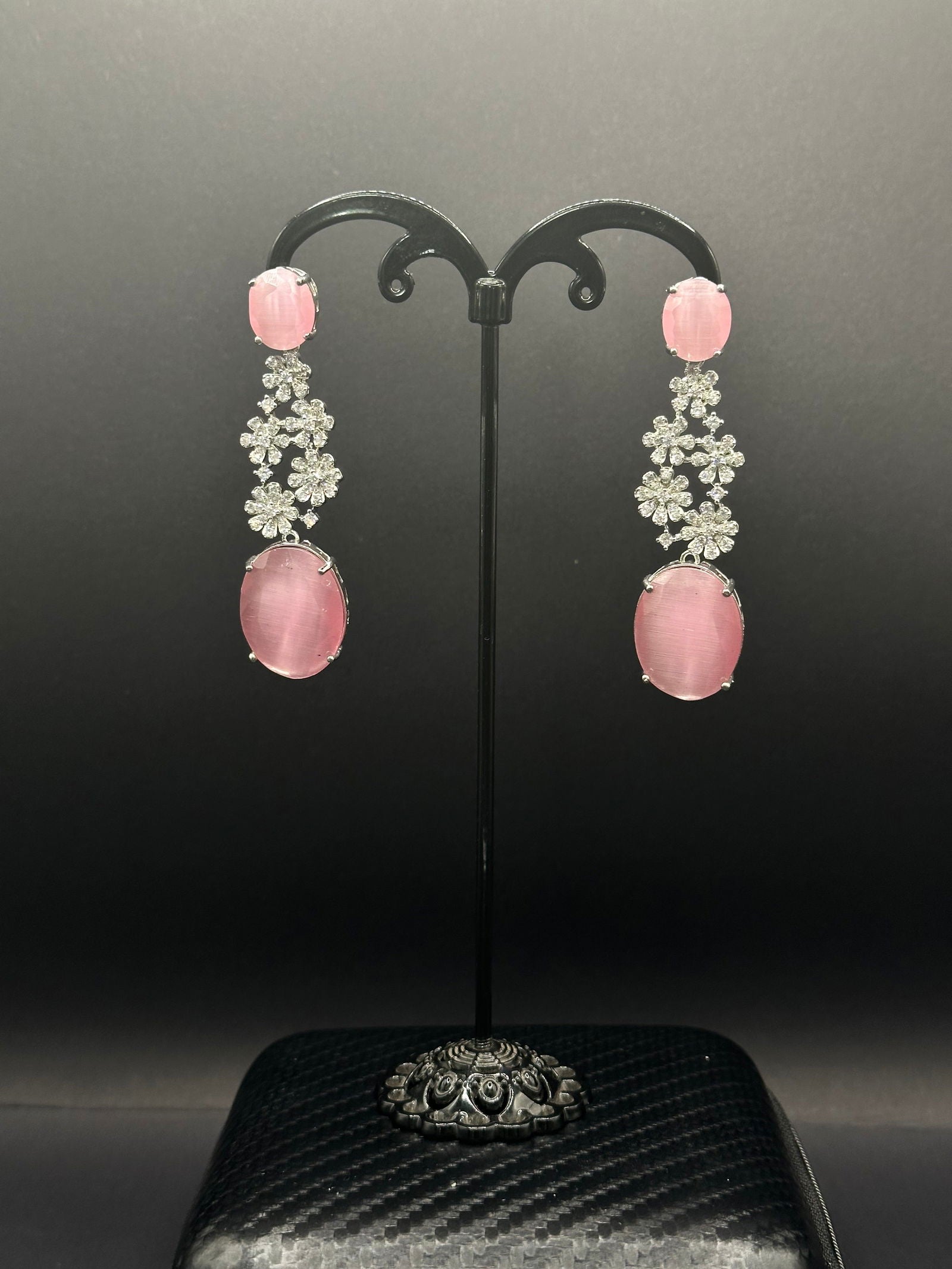 Pink Daisy Earring - Stone Stories