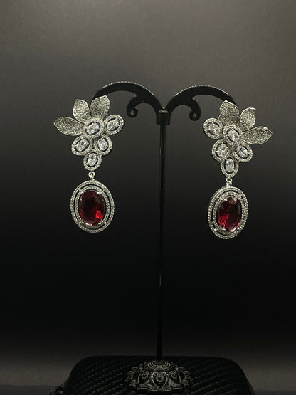 Red Petal Earring - Stone Stories